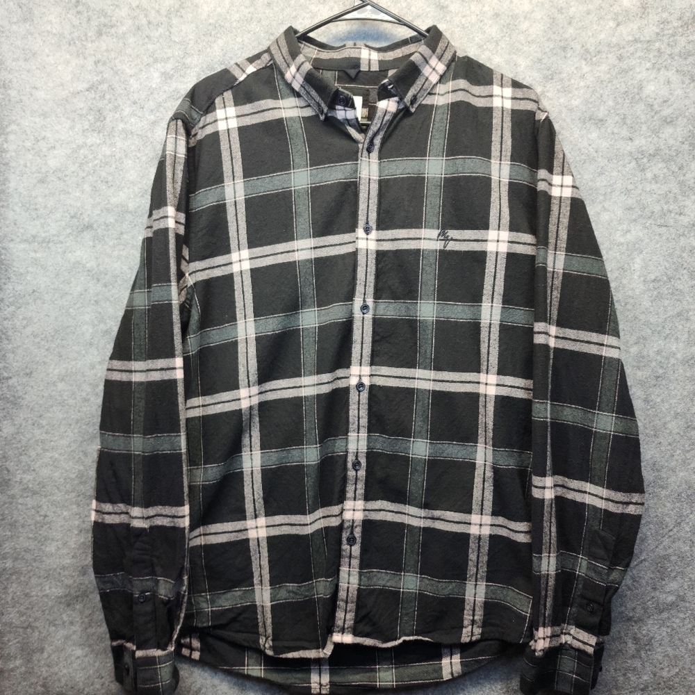 River Island Longsleeve Plaid Flannel Size Large - Picture 1 of 9